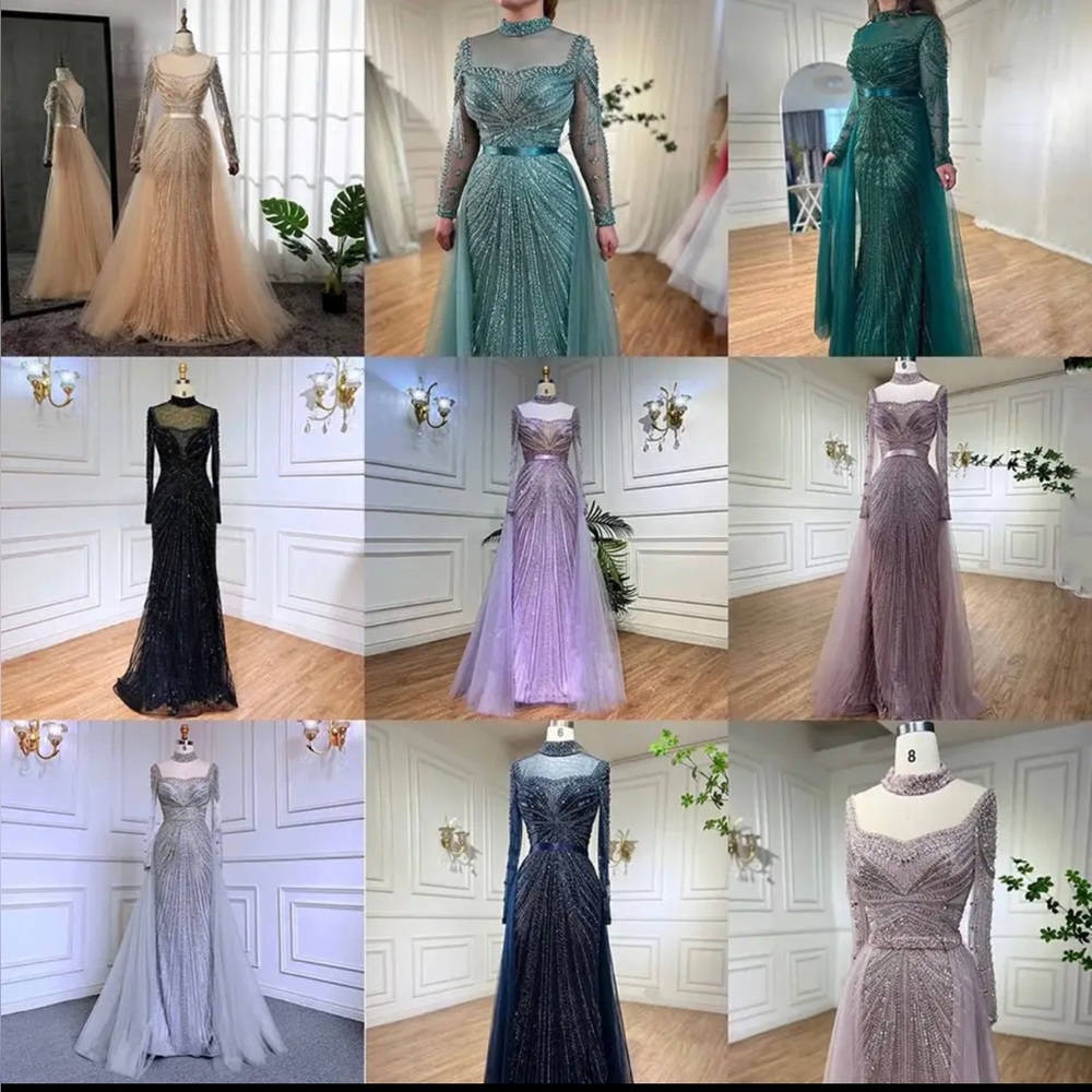 Beaded Evening Dresses, multiple colors - Picture 4 of 17
